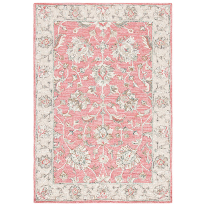 SAFAVIEH Glamour GLM628U Handmade Pink / Beige Rug Image 2