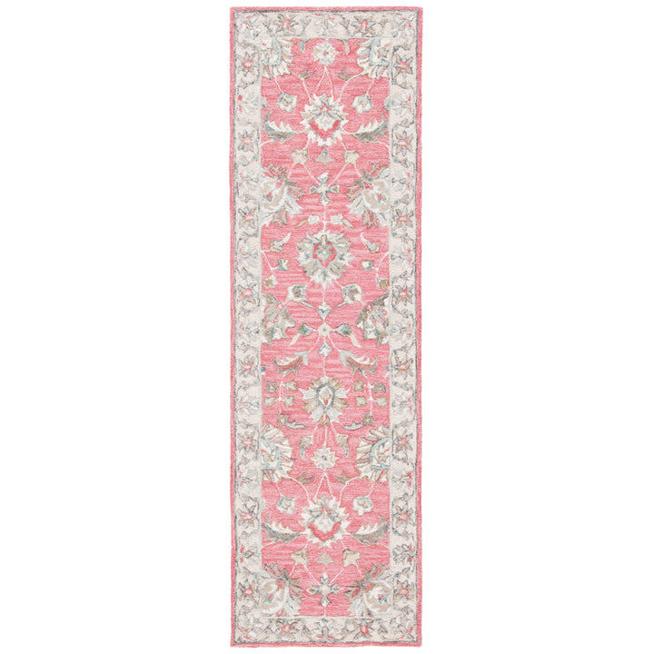 SAFAVIEH Glamour GLM628U Handmade Pink / Beige Rug Image 3