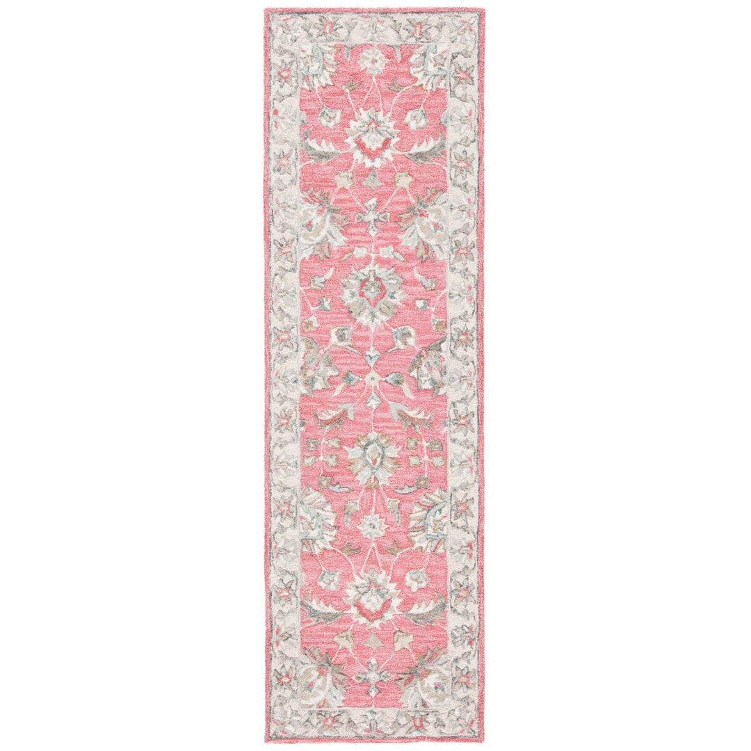 SAFAVIEH Glamour GLM628U Handmade Pink / Beige Rug Image 1