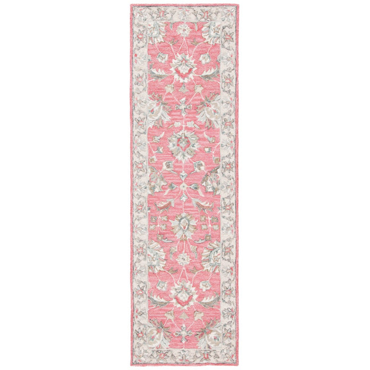 SAFAVIEH Glamour GLM628U Handmade Pink / Beige Rug Image 1