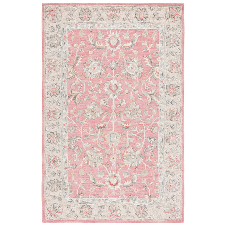 SAFAVIEH Glamour GLM628U Handmade Pink / Beige Rug Image 4