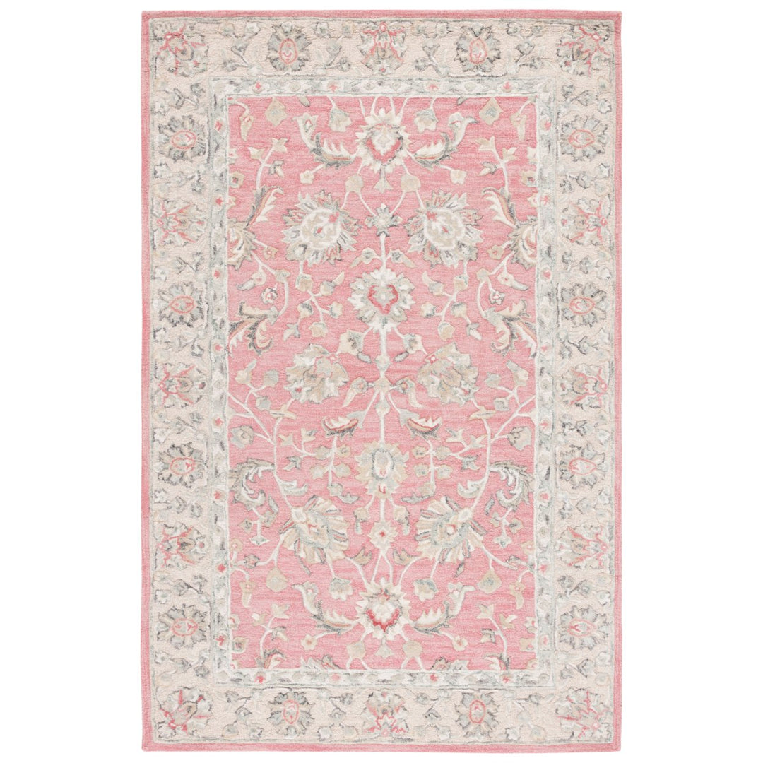 SAFAVIEH Glamour GLM628U Handmade Pink / Beige Rug Image 1