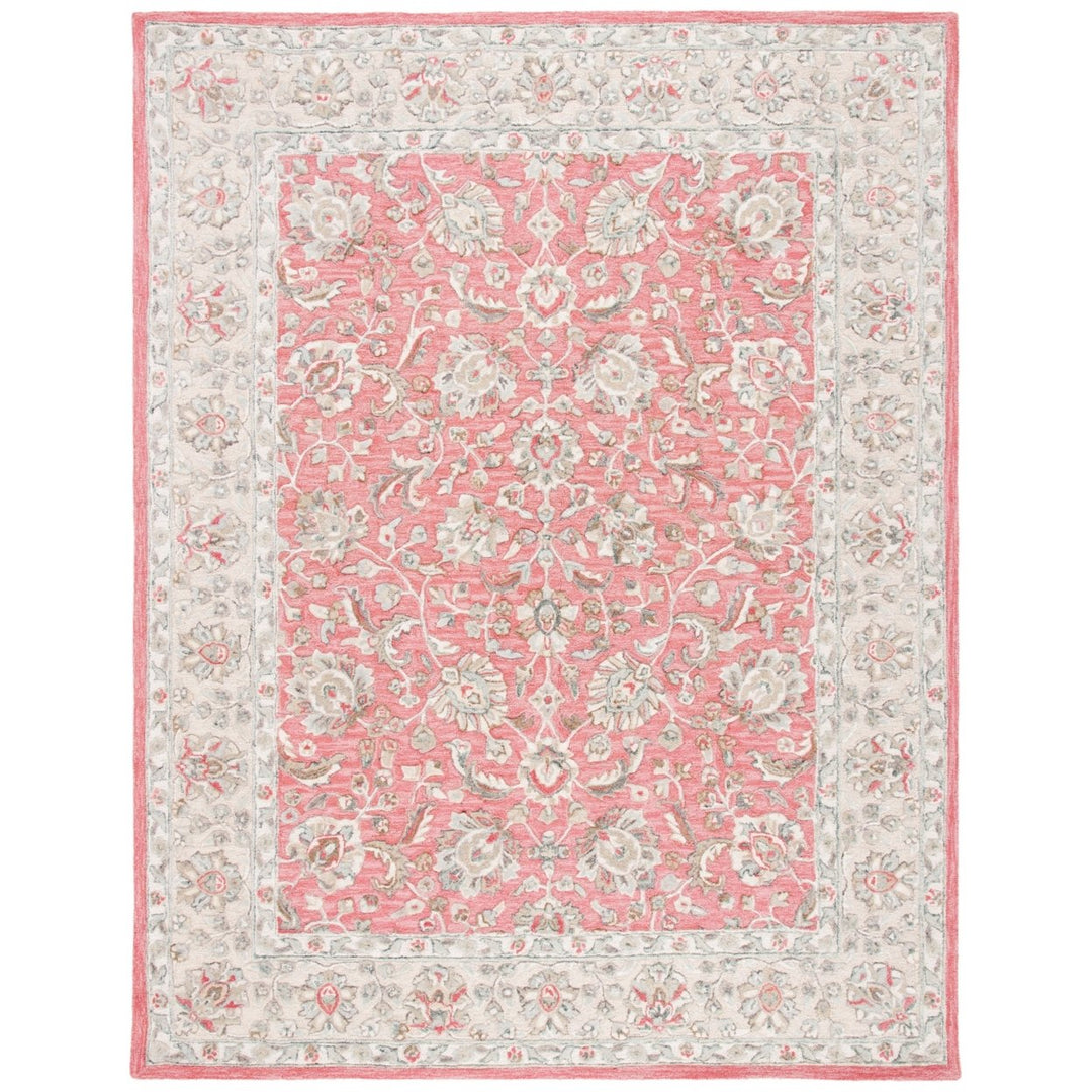 SAFAVIEH Glamour GLM628U Handmade Pink / Beige Rug Image 5