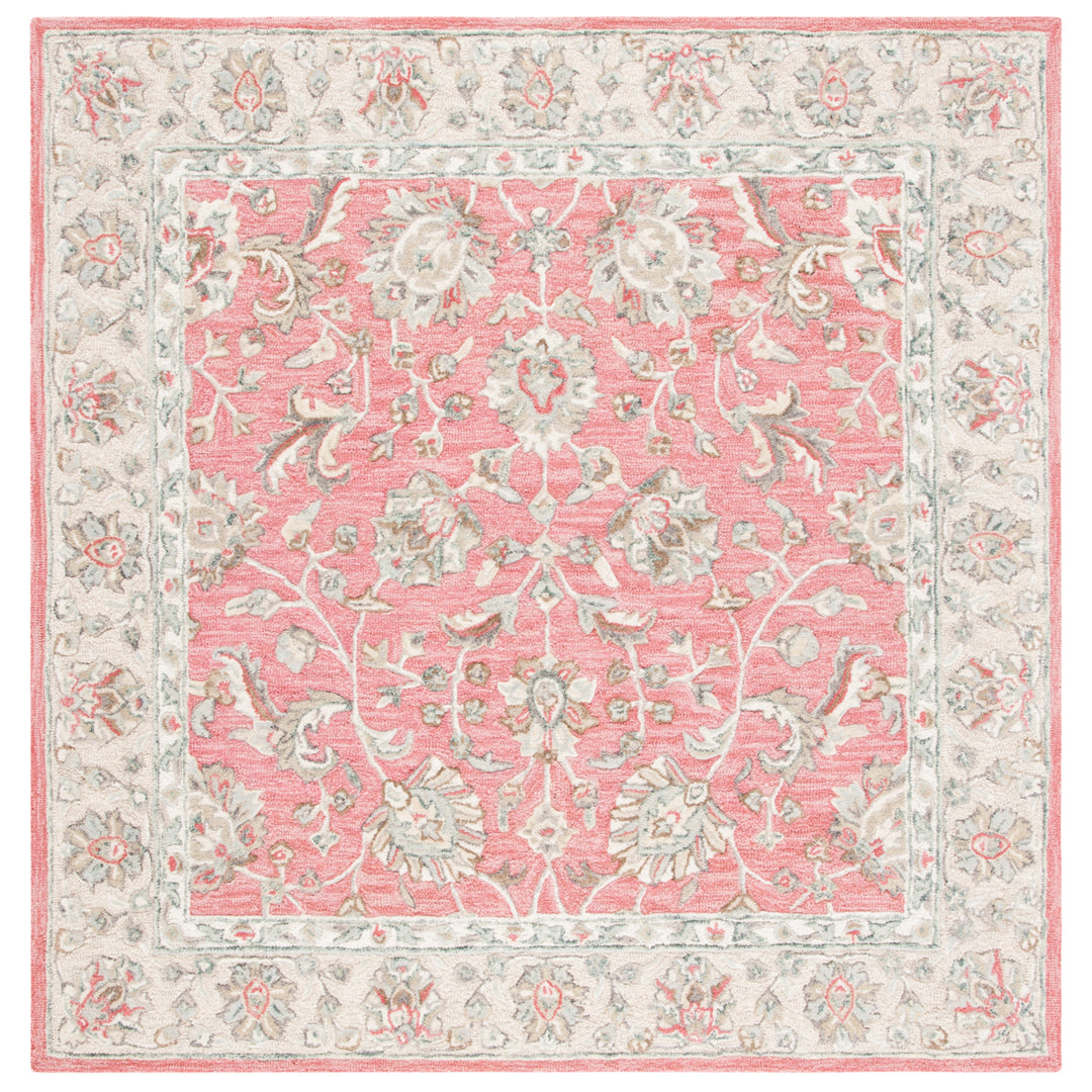 SAFAVIEH Glamour GLM628U Handmade Pink / Beige Rug Image 7