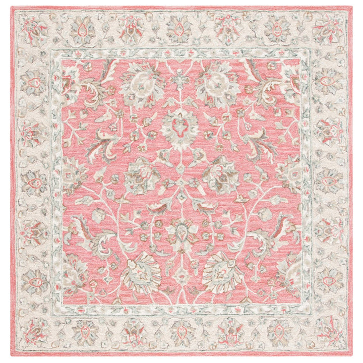 SAFAVIEH Glamour GLM628U Handmade Pink / Beige Rug Image 1