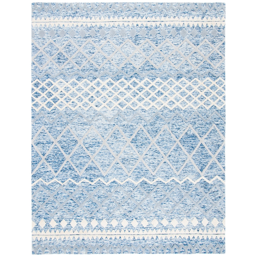 SAFAVIEH Glamour GLM634M Handmade Blue / Ivory Rug Image 1