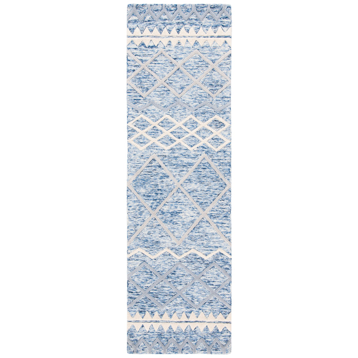 SAFAVIEH Glamour GLM634M Handmade Blue / Ivory Rug Image 5