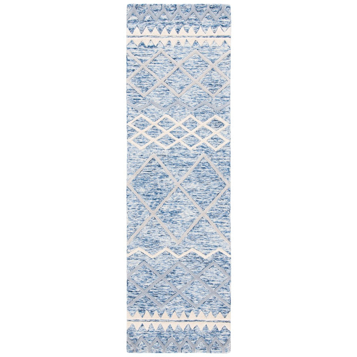 SAFAVIEH Glamour GLM634M Handmade Blue / Ivory Rug Image 1