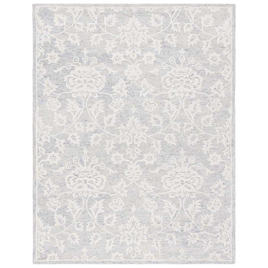 SAFAVIEH Glamour GLM651M Handmade Blue / Ivory Rug Image 1