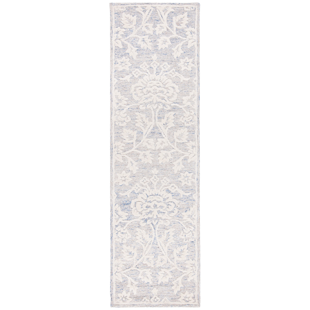 SAFAVIEH Glamour GLM651M Handmade Blue / Ivory Rug Image 5