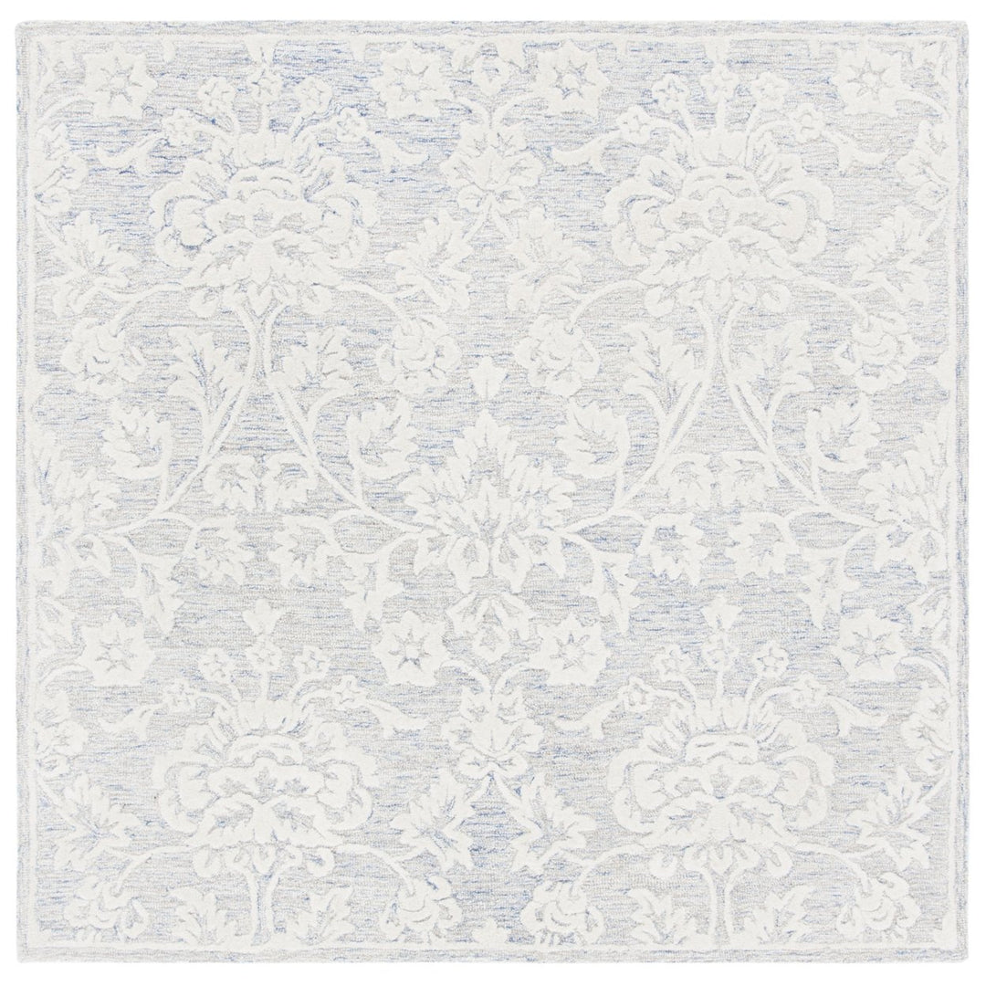 SAFAVIEH Glamour GLM651M Handmade Blue / Ivory Rug Image 6