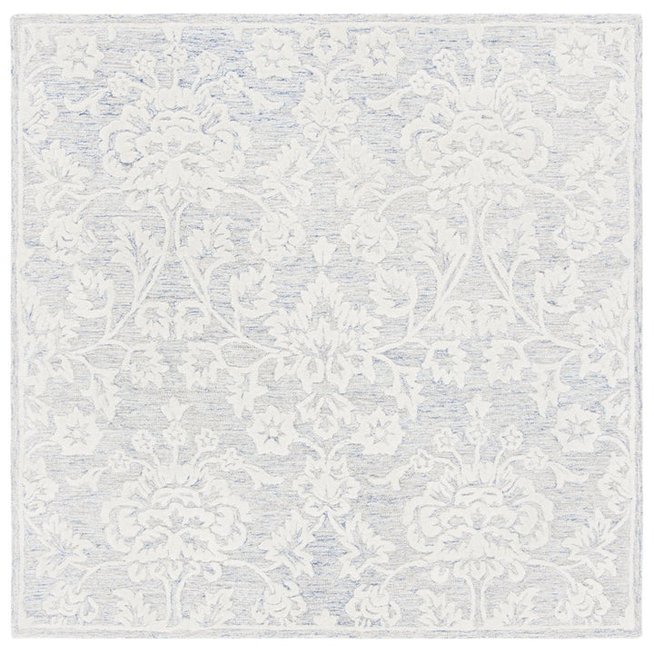 SAFAVIEH Glamour GLM651M Handmade Blue / Ivory Rug Image 6