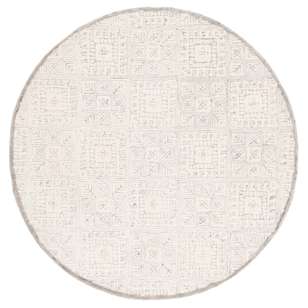 SAFAVIEH Glamour GLM660F Handmade Grey / Ivory Rug Image 3