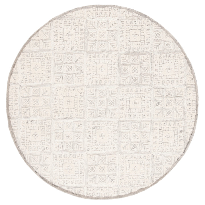 SAFAVIEH Glamour GLM660F Handmade Grey / Ivory Rug Image 3