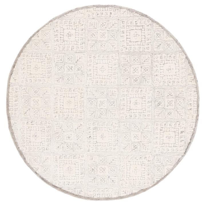 SAFAVIEH Glamour GLM660F Handmade Grey / Ivory Rug Image 1