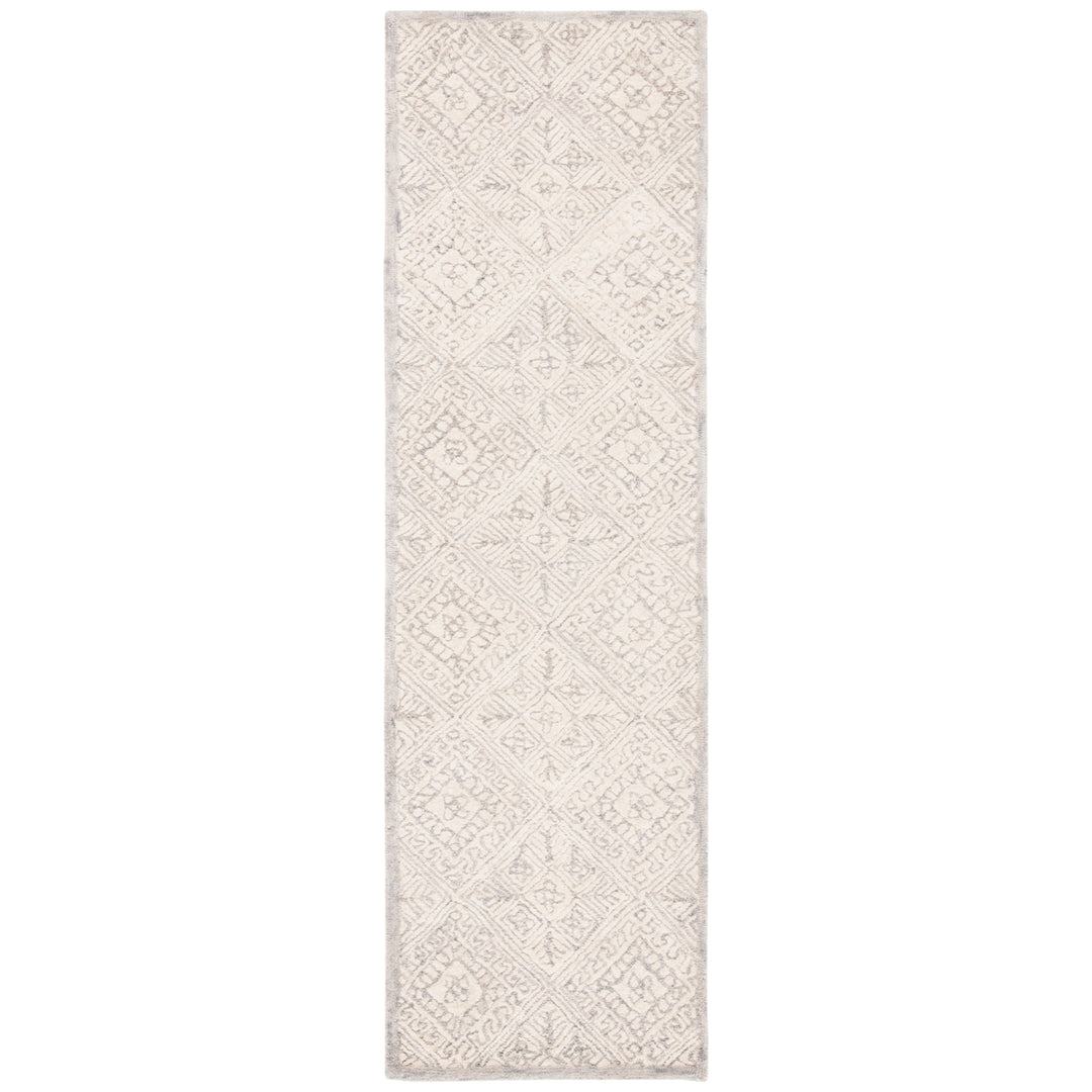 SAFAVIEH Glamour GLM660F Handmade Grey / Ivory Rug Image 4