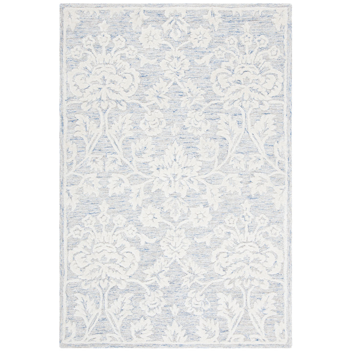 SAFAVIEH Glamour GLM651M Handmade Blue / Ivory Rug Image 10