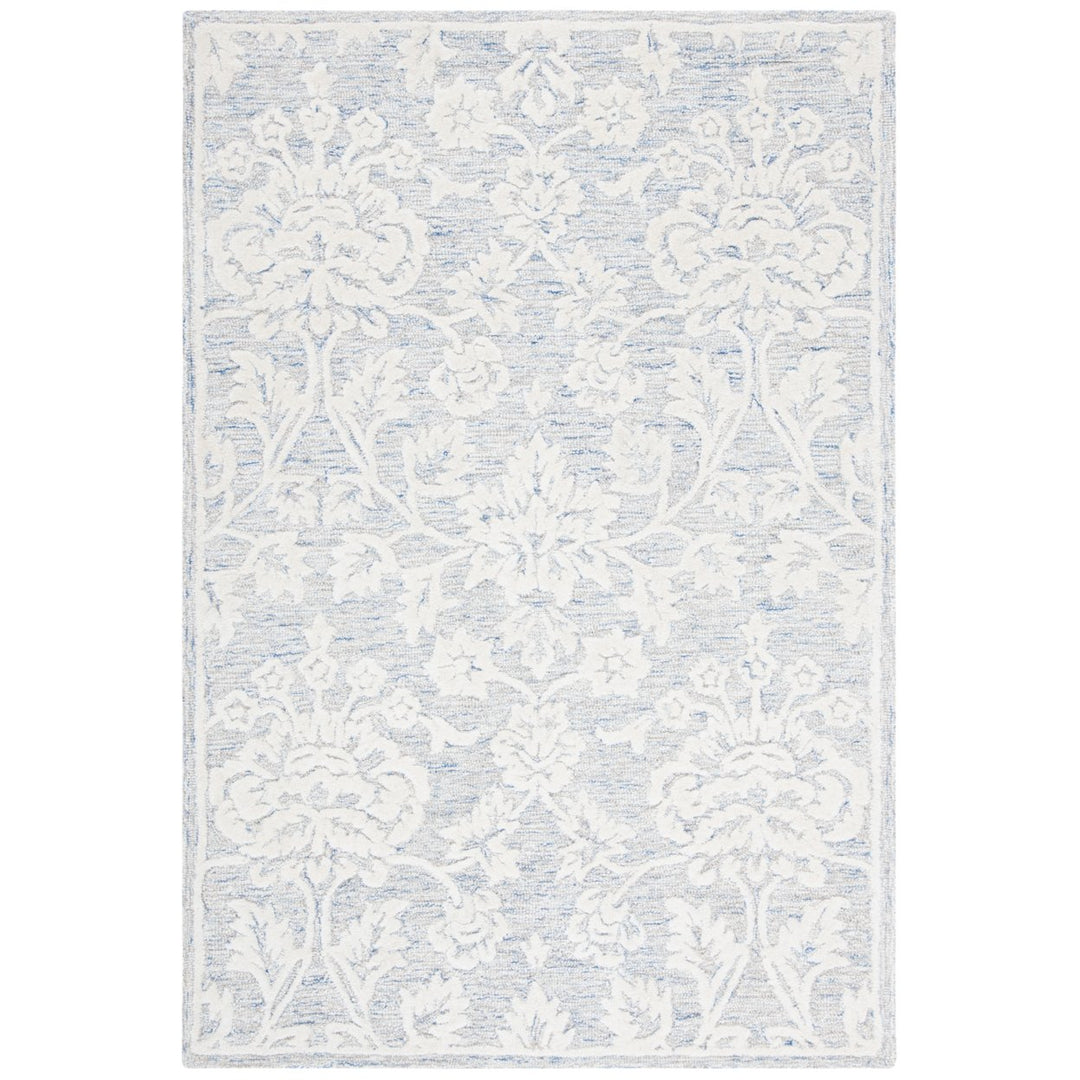 SAFAVIEH Glamour GLM651M Handmade Blue / Ivory Rug Image 1