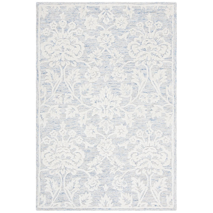 SAFAVIEH Glamour GLM651M Handmade Blue / Ivory Rug Image 1