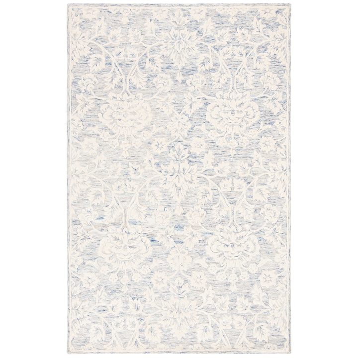 SAFAVIEH Glamour GLM651M Handmade Blue / Ivory Rug Image 11