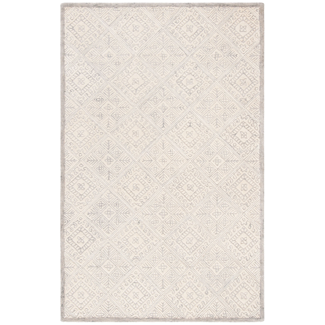 SAFAVIEH Glamour GLM660F Handmade Grey / Ivory Rug Image 10