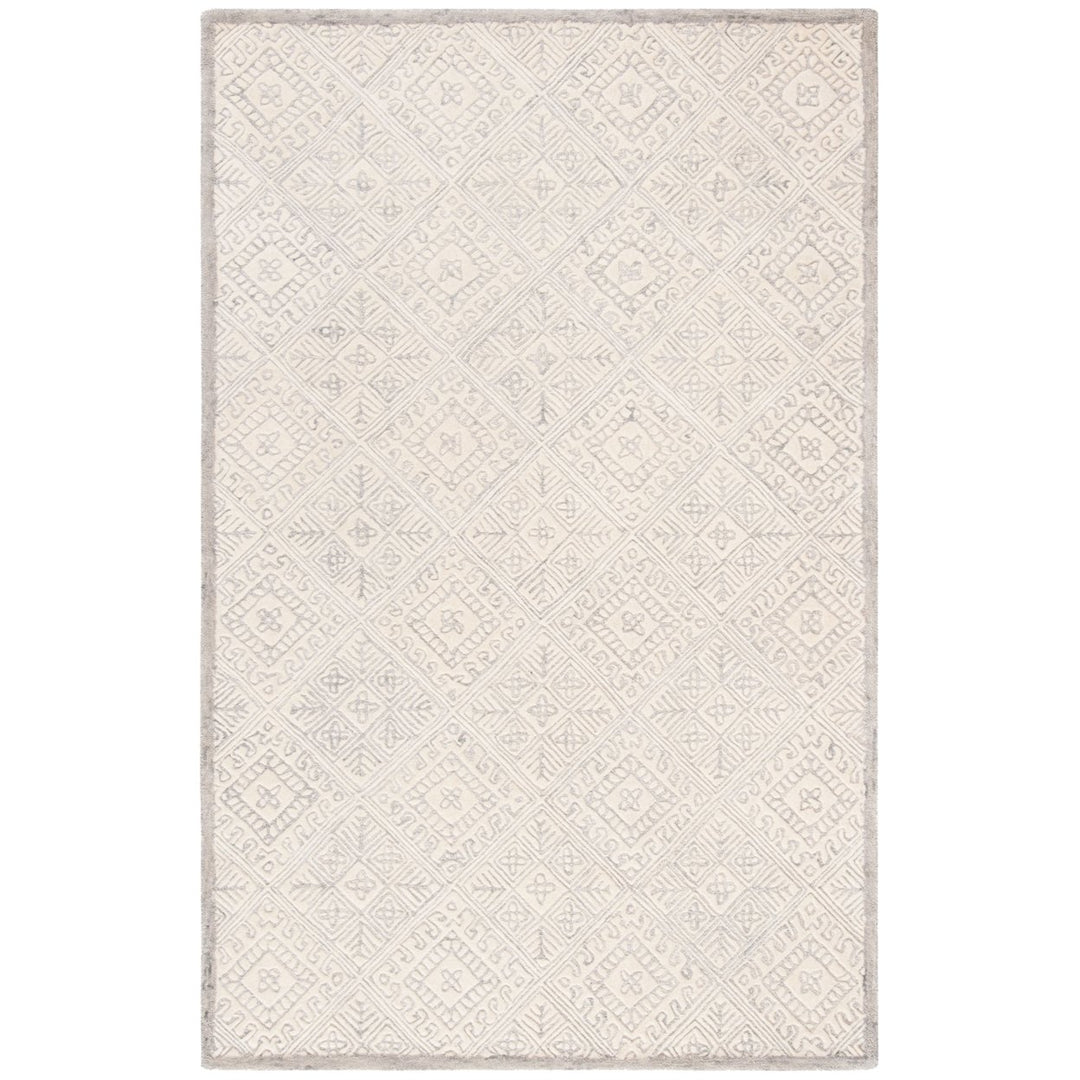 SAFAVIEH Glamour GLM660F Handmade Grey / Ivory Rug Image 1