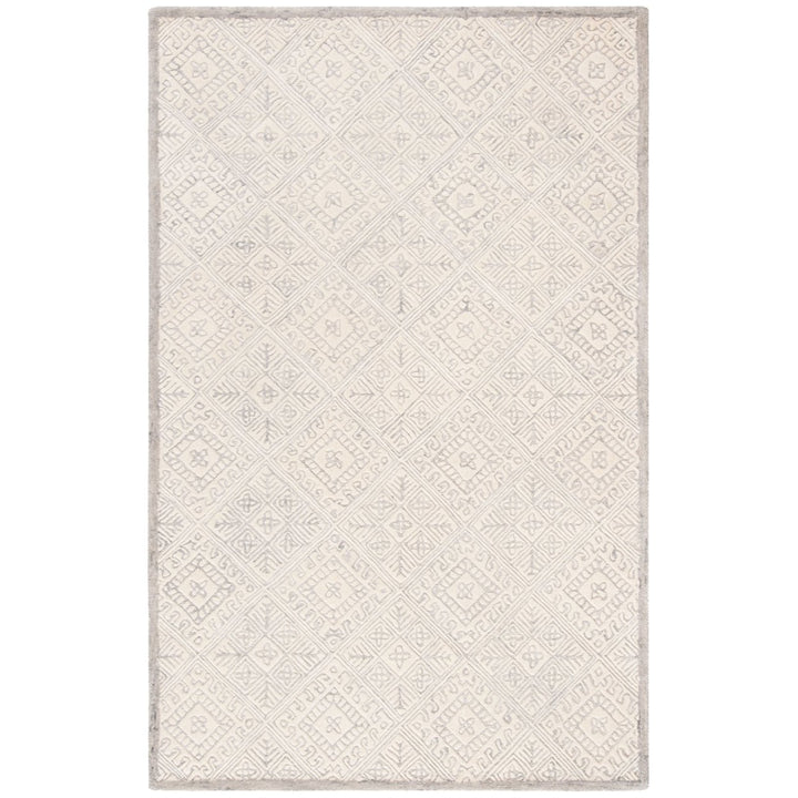 SAFAVIEH Glamour GLM660F Handmade Grey / Ivory Rug Image 1