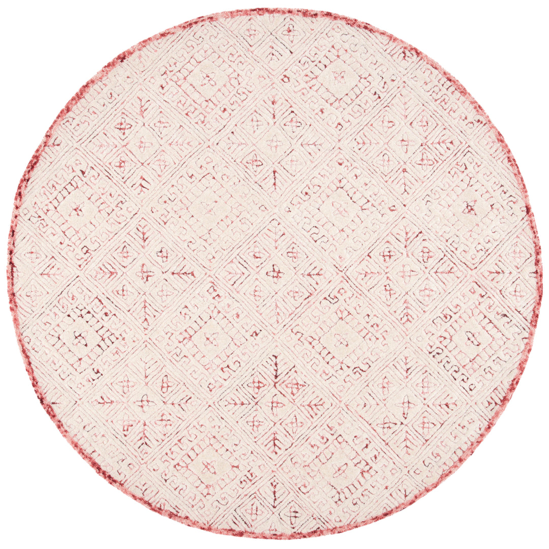 SAFAVIEH Glamour GLM660U Handmade Pink / Ivory Rug Image 4