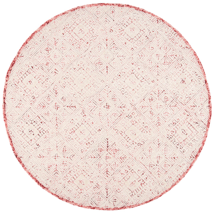 SAFAVIEH Glamour GLM660U Handmade Pink / Ivory Rug Image 4