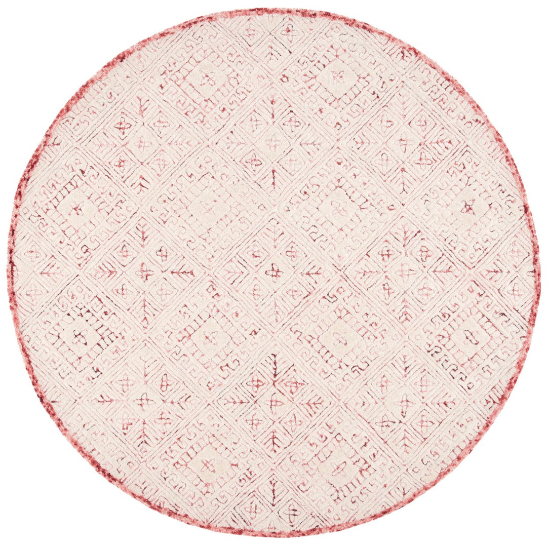 SAFAVIEH Glamour GLM660U Handmade Pink / Ivory Rug Image 1