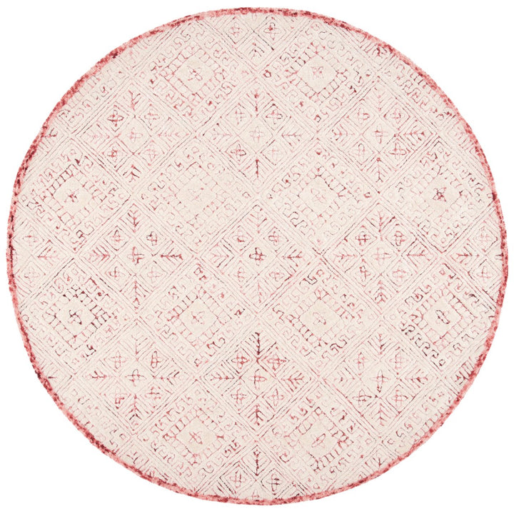 SAFAVIEH Glamour GLM660U Handmade Pink / Ivory Rug Image 1