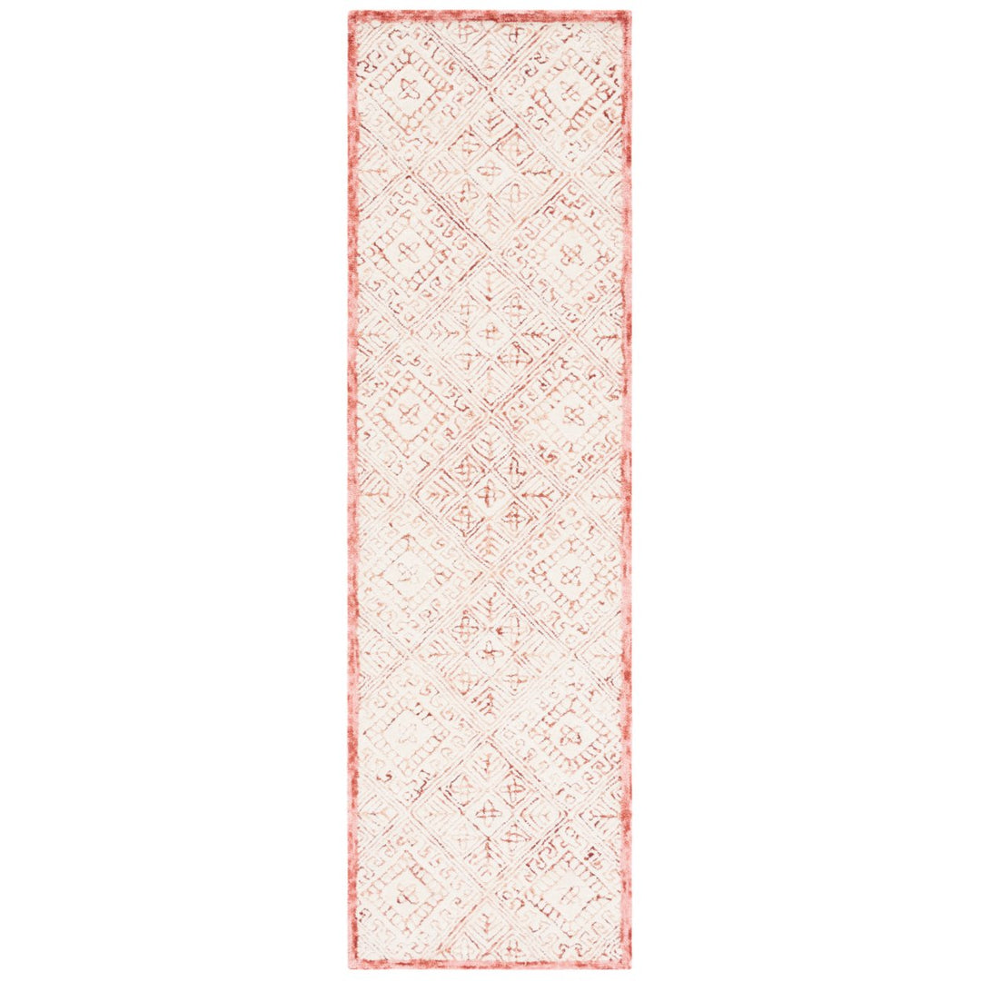 SAFAVIEH Glamour GLM660U Handmade Pink / Ivory Rug Image 1