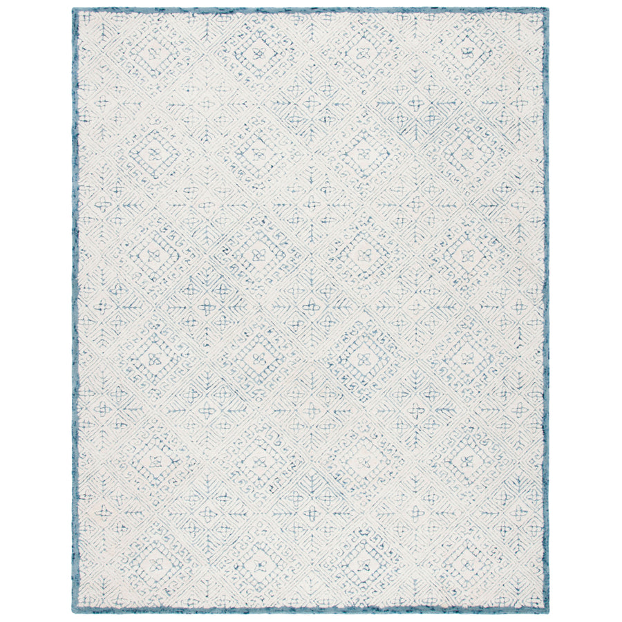 SAFAVIEH Glamour GLM660M Handmade Blue / Ivory Rug Image 1