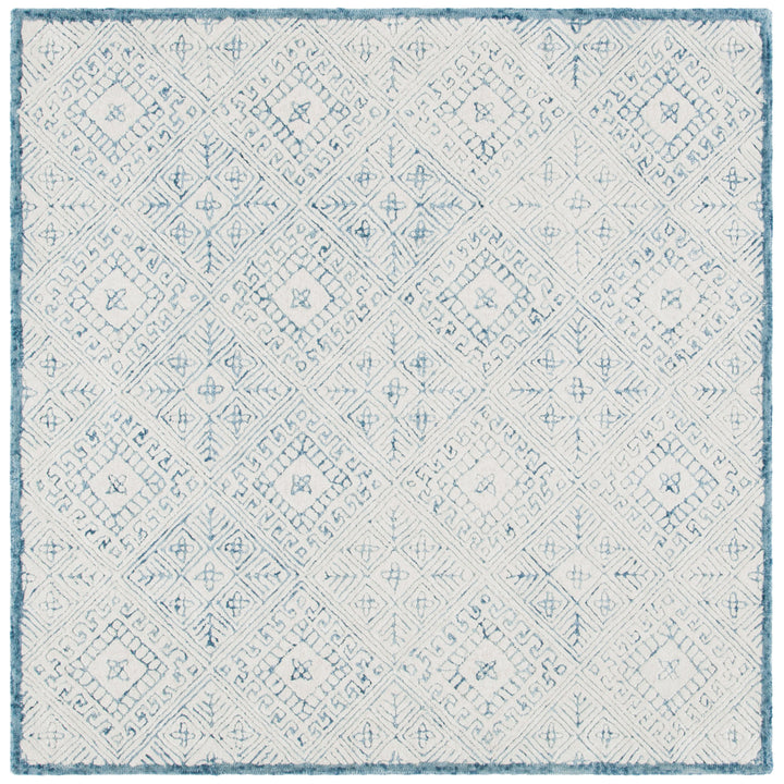 SAFAVIEH Glamour GLM660M Handmade Blue / Ivory Rug Image 5