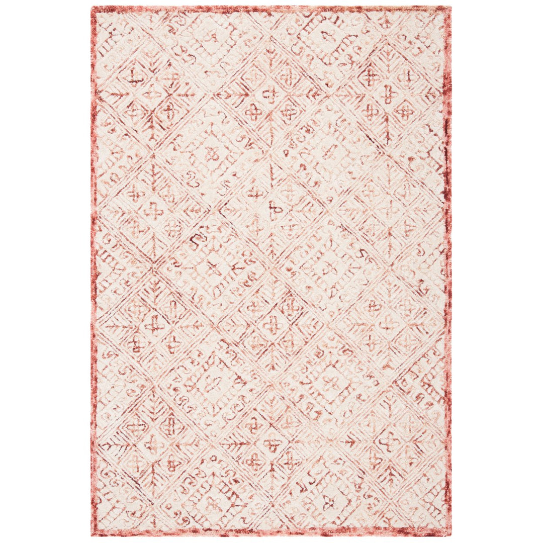 SAFAVIEH Glamour GLM660U Handmade Pink / Ivory Rug Image 1