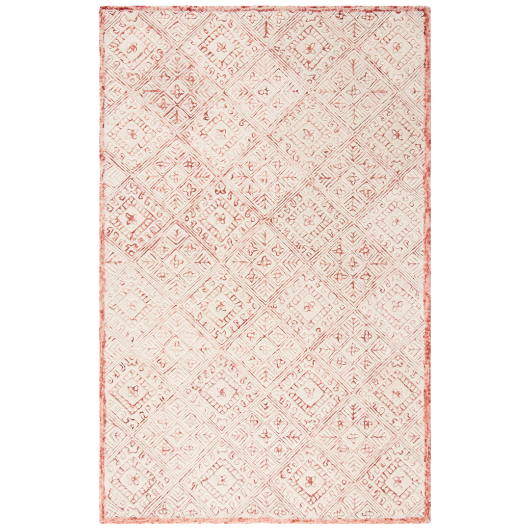 SAFAVIEH Glamour GLM660U Handmade Pink / Ivory Rug Image 11