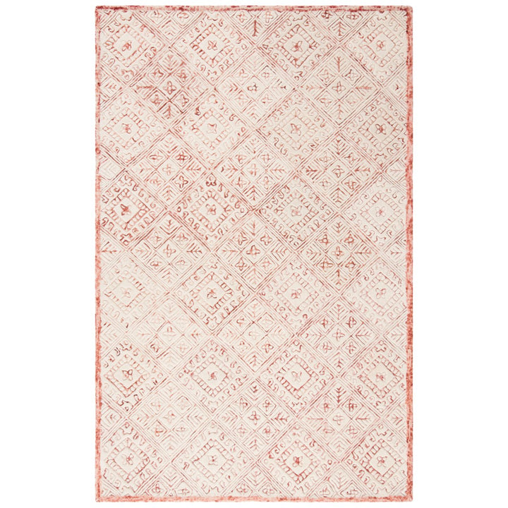 SAFAVIEH Glamour GLM660U Handmade Pink / Ivory Rug Image 1