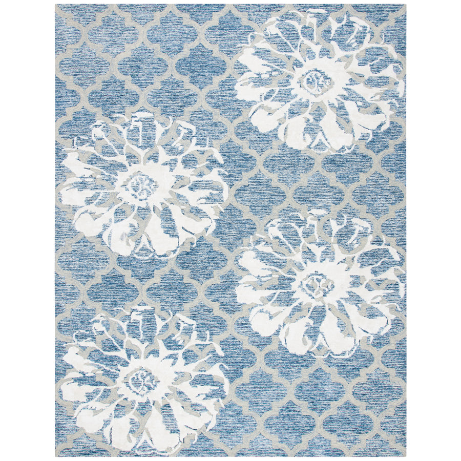 SAFAVIEH Glamour GLM662N Handmade Navy / Ivory Rug Image 1