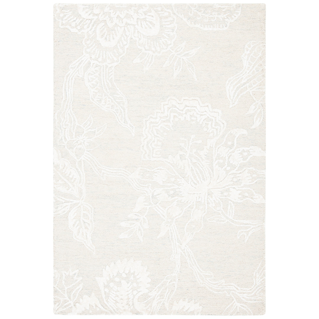 SAFAVIEH Glamour GLM661M Handmade Light Blue / Ivory Rug Image 9