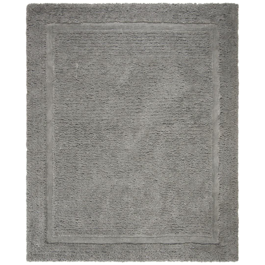 SAFAVIEH Glamour Shag Collection GLS101F Handmade Grey Rug Image 1