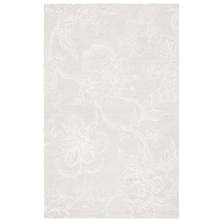 SAFAVIEH Glamour GLM661M Handmade Light Blue / Ivory Rug Image 10