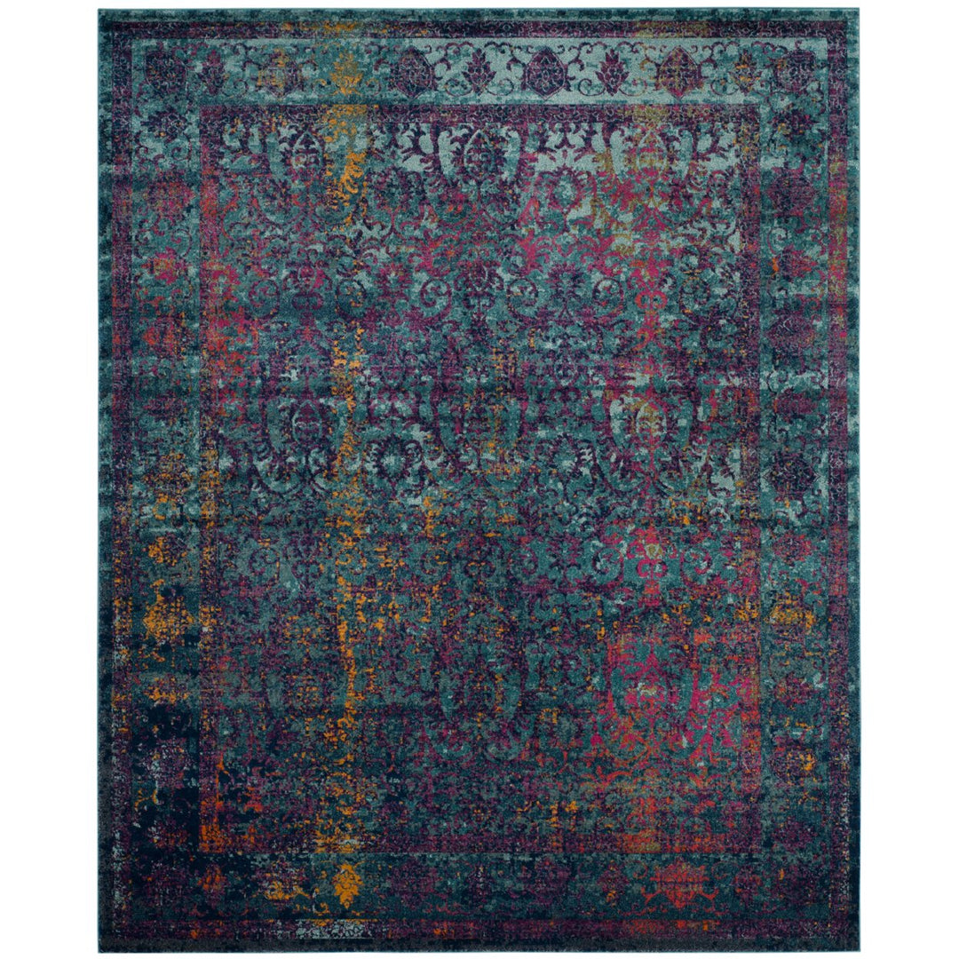 SAFAVIEH Granada Collection GRA351C Blue / Multi Rug Image 1