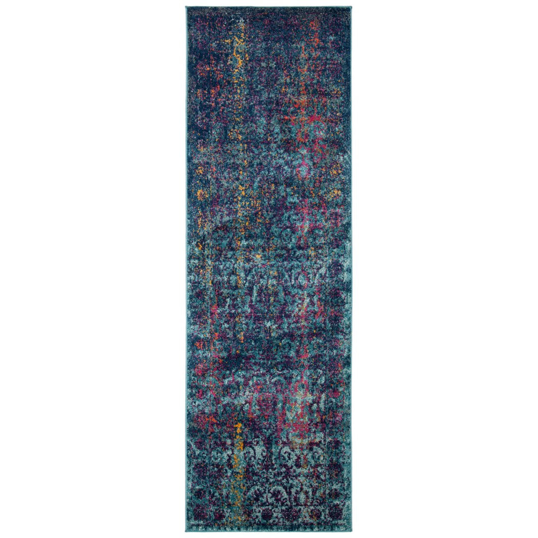 SAFAVIEH Granada Collection GRA351C Blue / Multi Rug Image 3