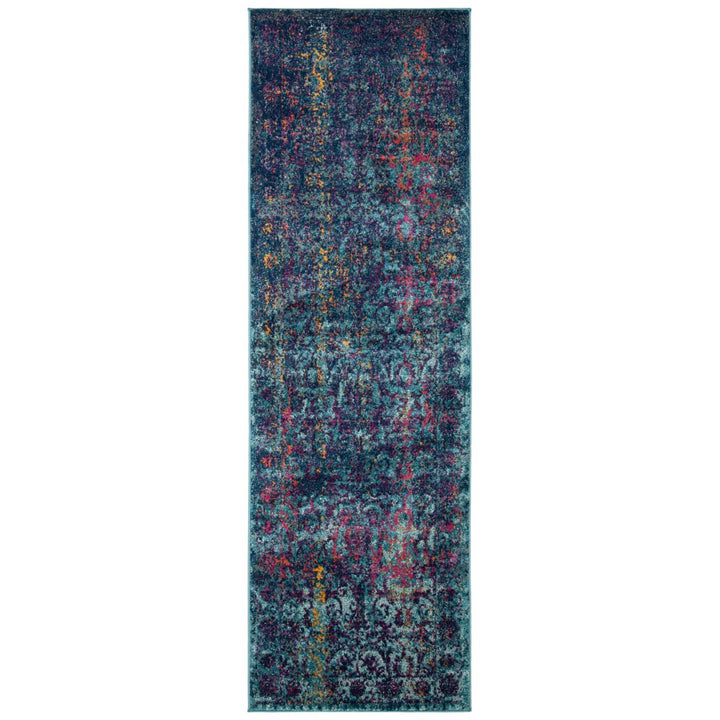 SAFAVIEH Granada Collection GRA351C Blue / Multi Rug Image 3