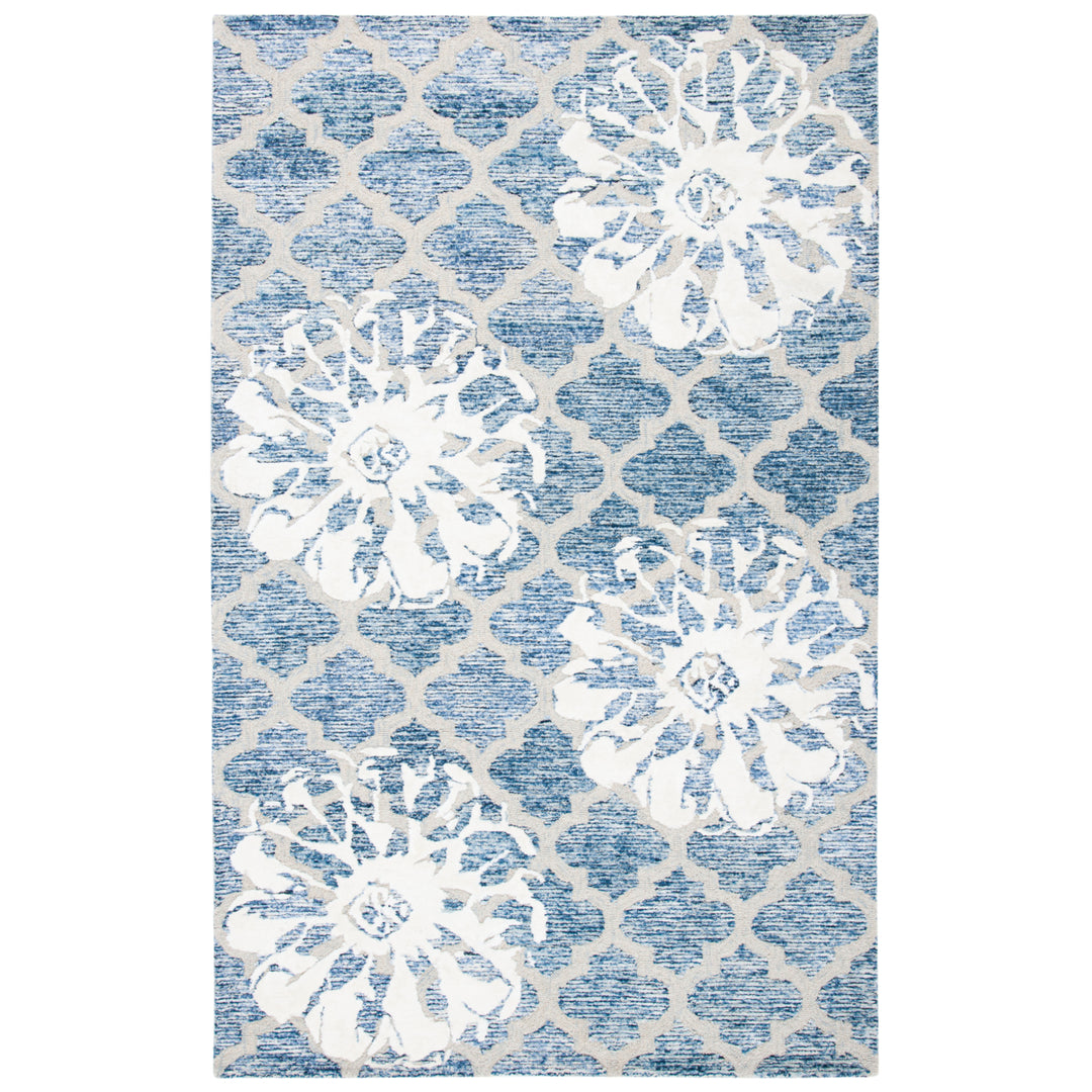 SAFAVIEH Glamour GLM662N Handmade Navy / Ivory Rug Image 10