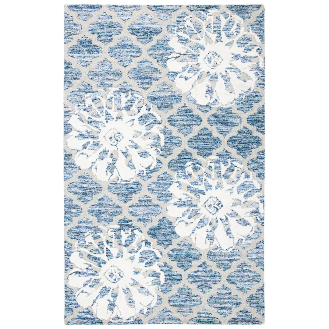 SAFAVIEH Glamour GLM662N Handmade Navy / Ivory Rug Image 1