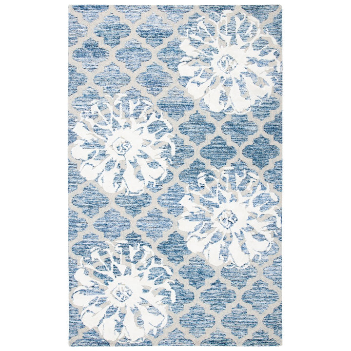 SAFAVIEH Glamour GLM662N Handmade Navy / Ivory Rug Image 1