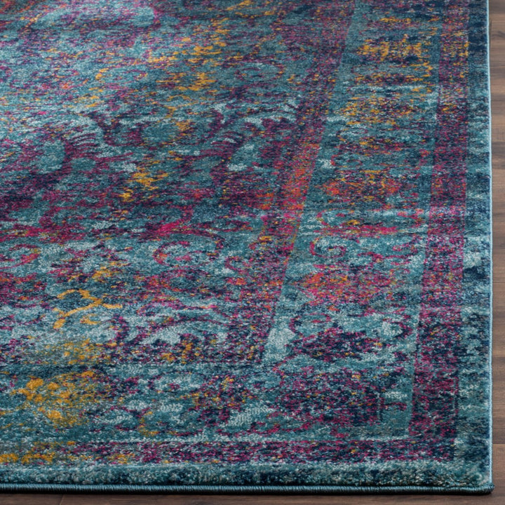 SAFAVIEH Granada Collection GRA351C Blue / Multi Rug Image 4