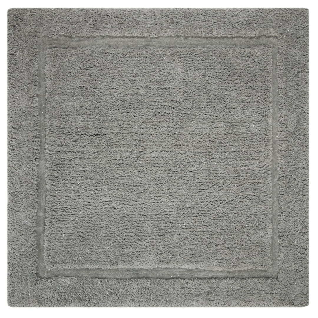 SAFAVIEH Glamour Shag Collection GLS101F Handmade Grey Rug Image 1