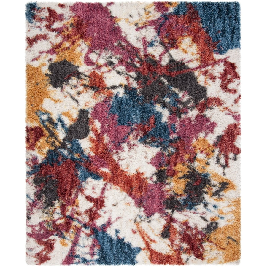 SAFAVIEH Gypsy Collection GYP521B Ivory / Blue Rug Image 1